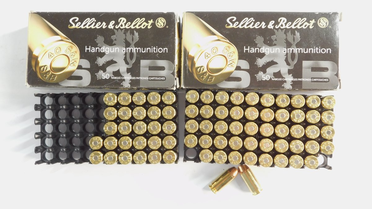 77 Rounds Sellier & Bellot 40 S&W FMJ 180 Grain 