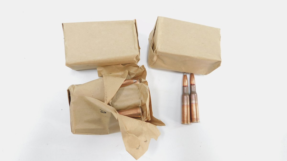 60 Rounds Surplus 7.62x54R 148 Grain FMJ