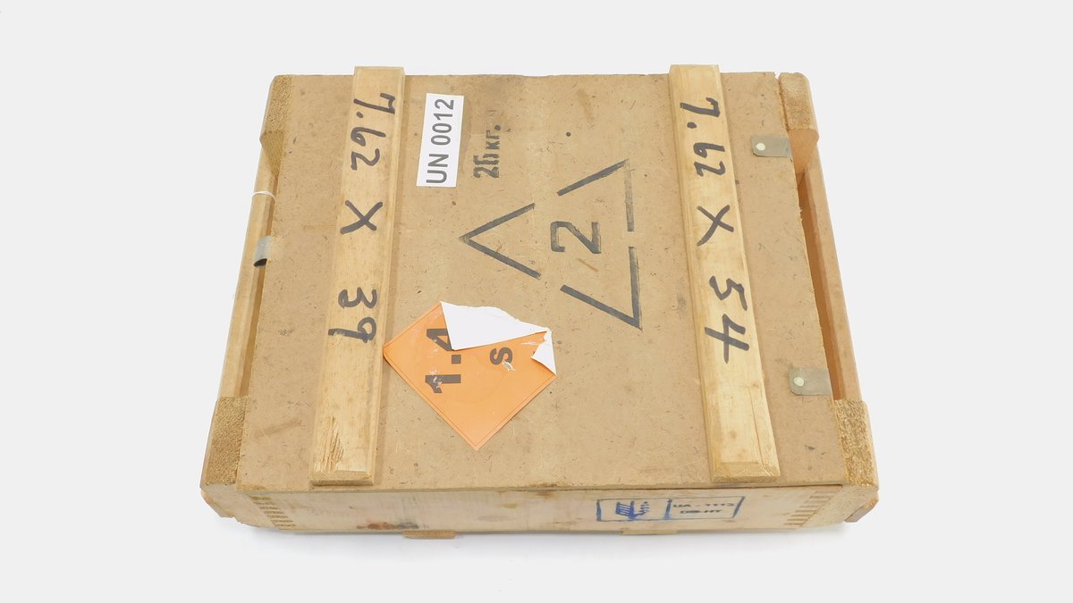 Empty Wooden Ammo Box