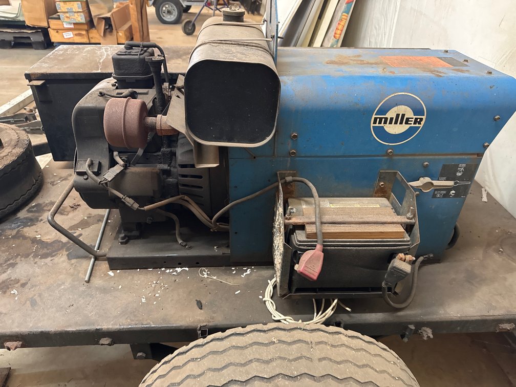 Miller Bluestar 2E AC/DC Welder on 4' x 6' Utility Trailer