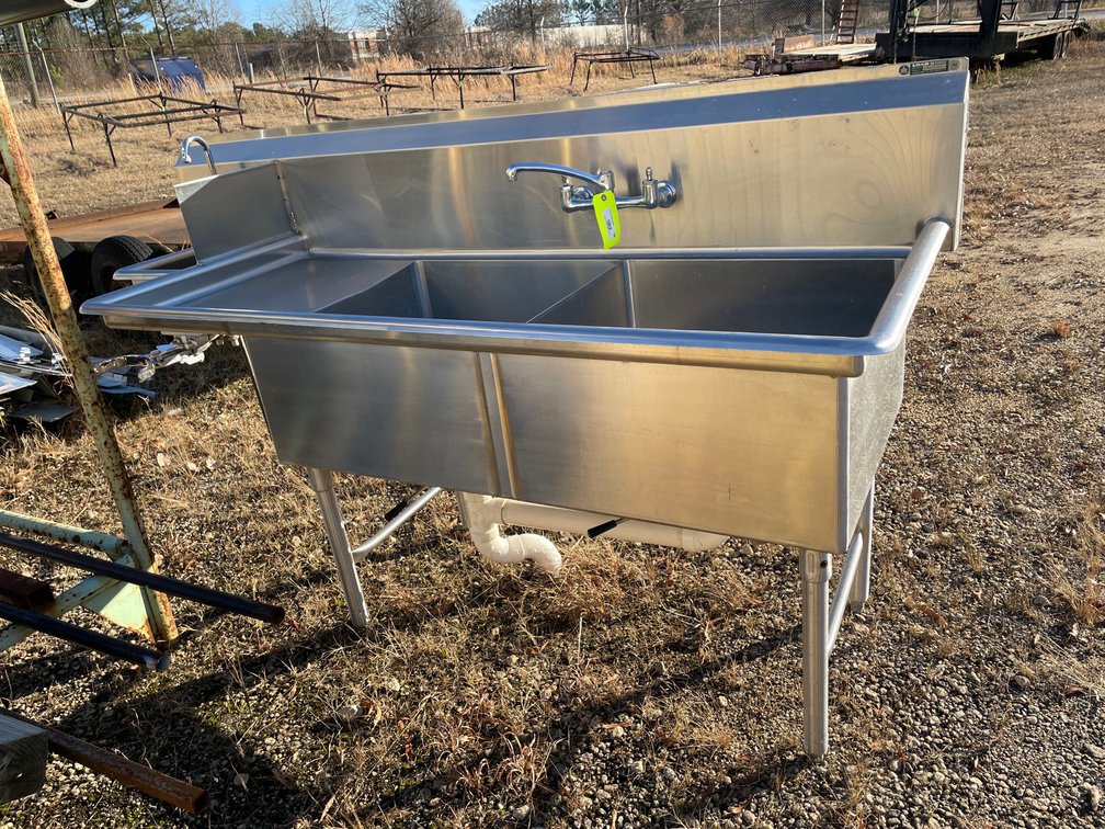 Load King Two Compartment Stainless Steel Sink