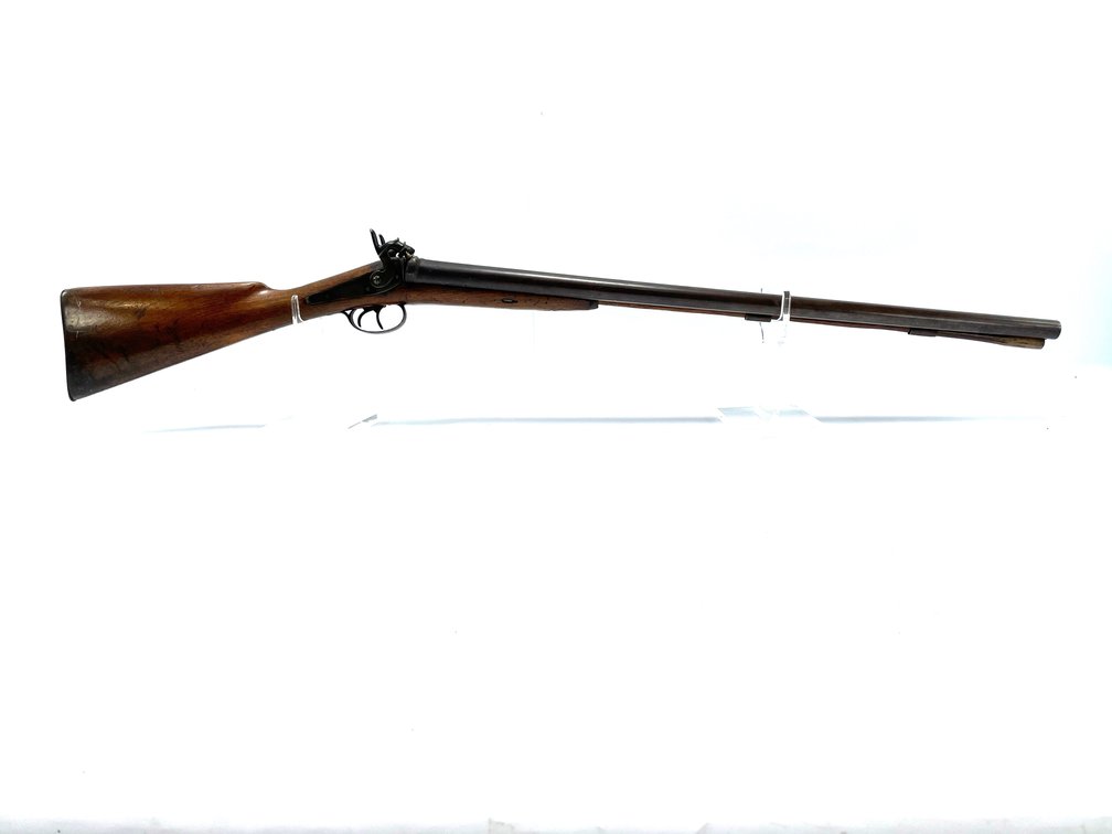 Antique Double Barrel, Black Powder Shotgun