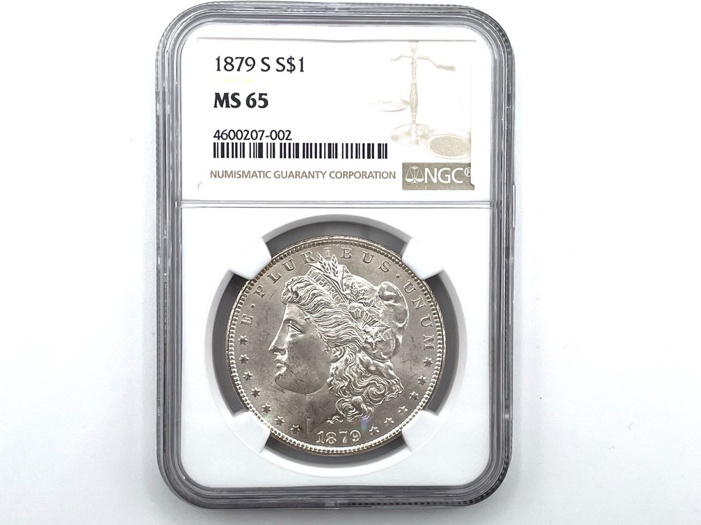 NGC Graded 1879-S Morgan Silver Dollar - MS65
