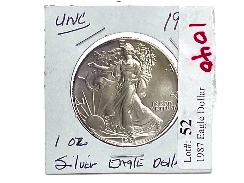 1987 UNC American Silver Eagle