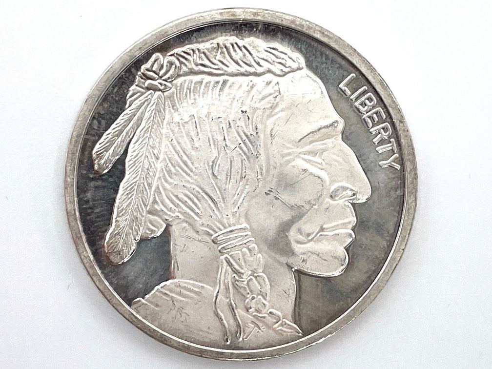 Buffalo Nickel Style Silver Round - 1 Ounce .999 Fine Silver