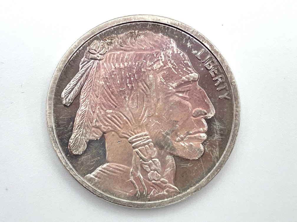 Buffalo Nickel Style Silver Round - 1 Ounce .999 Fine Silver