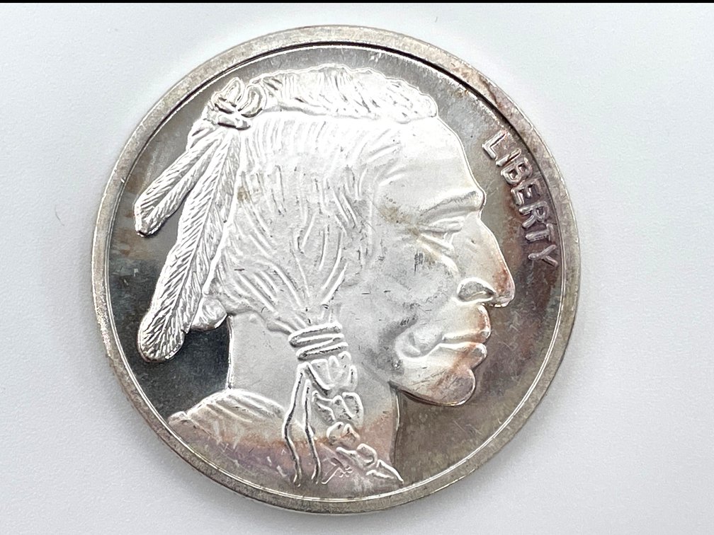 Buffalo Nickel Style Silver Round - 1 Ounce .999 Fine Silver