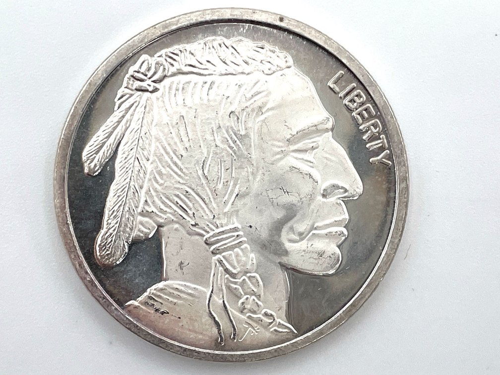 Buffalo Nickel Style Silver Round - 1 Ounce .999 Fine Silver