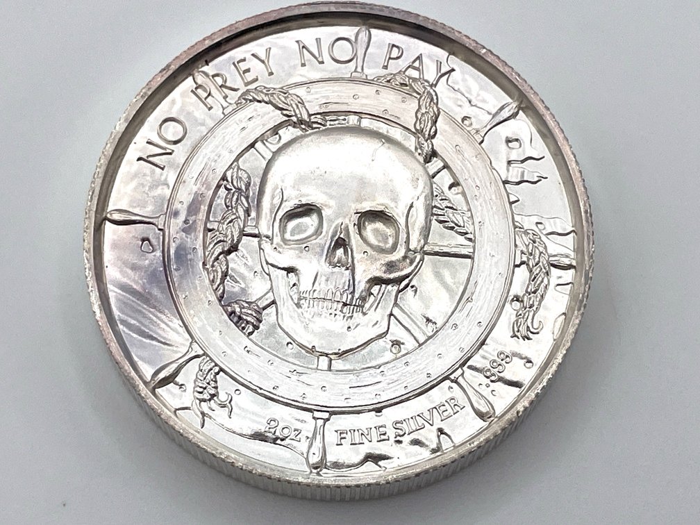 Mermaid: No Prey, No Pay 2-ounce .999 Fine Silver Round