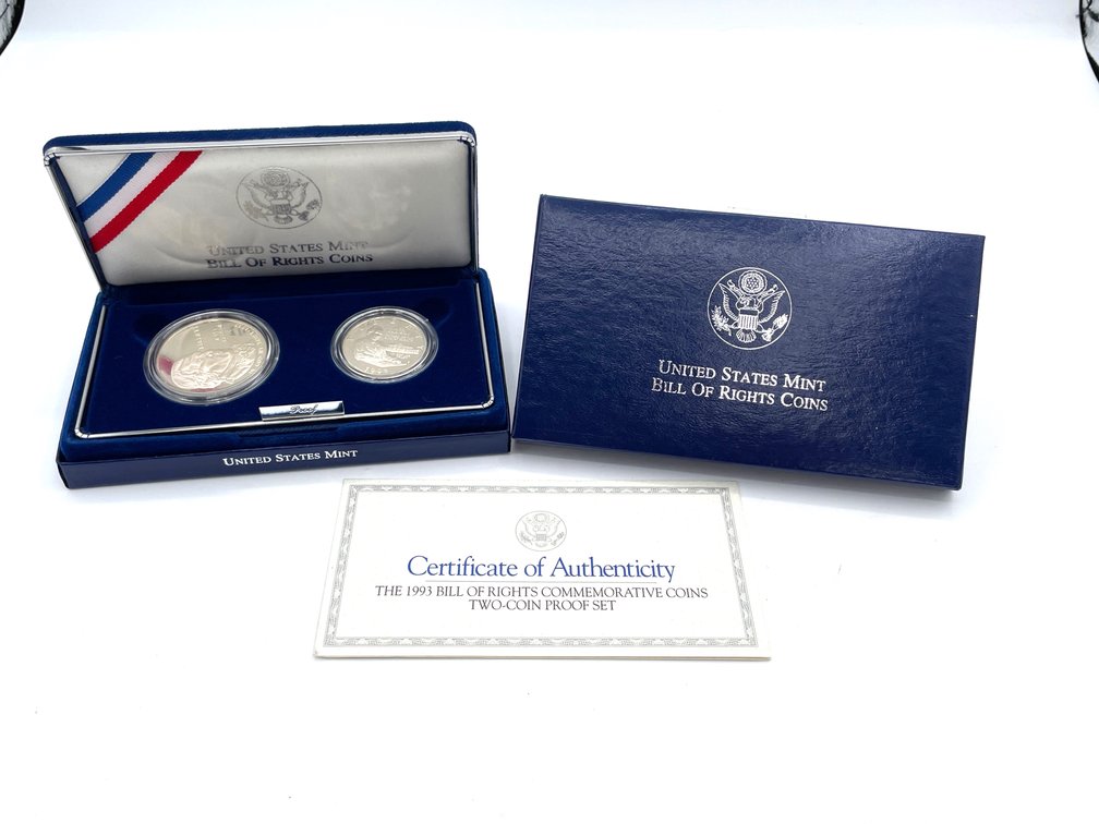 US Mint - 1993 Bill of Rights Two-coin Set - Proof Condition