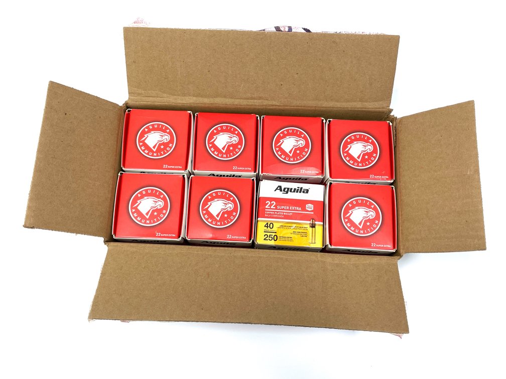 Full Case (2,000 rounds) of Aquila .22 LR Super Extra 1255 fps 