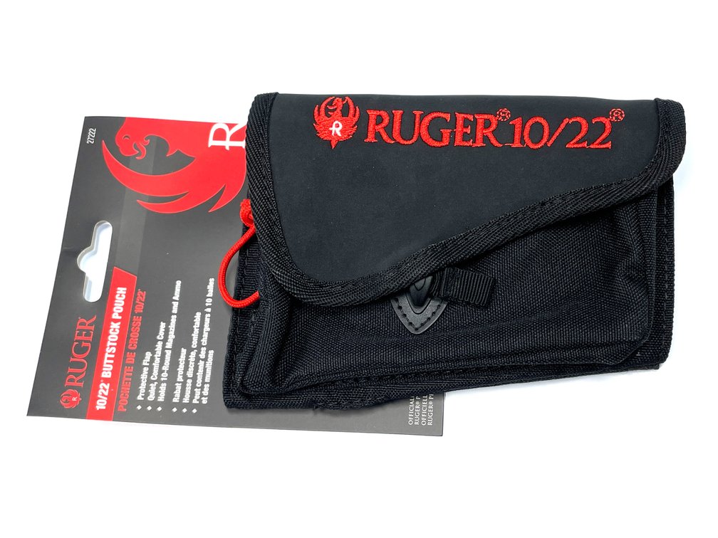 New Ruger 10/22 Buttstock Carrier Pouch for Ammo and Accessories.