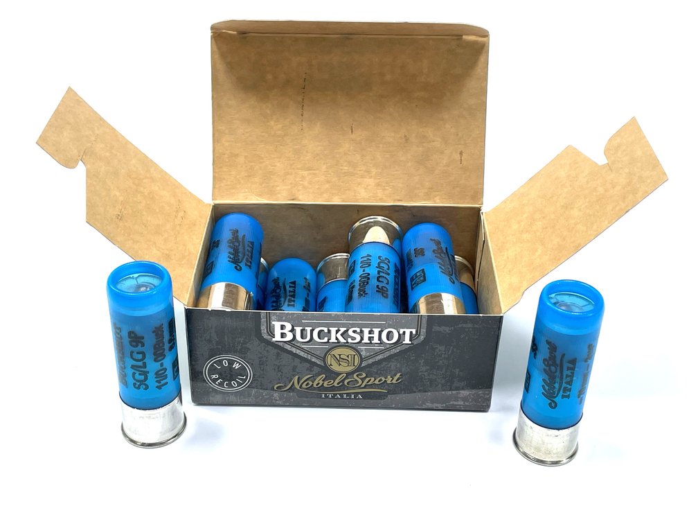 10 Rounds Nobel Sport .12ga Buckshot 2 3/4” #00Buck.