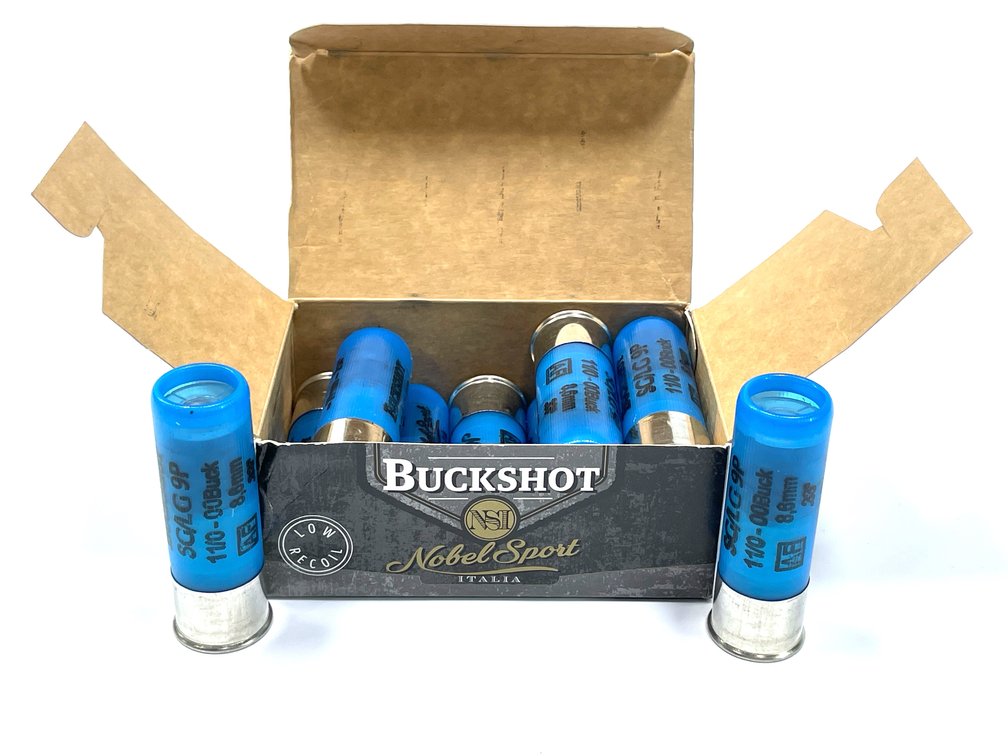 10 Rounds Nobel Sport .12ga Buckshot 2 3/4” #00Buck.