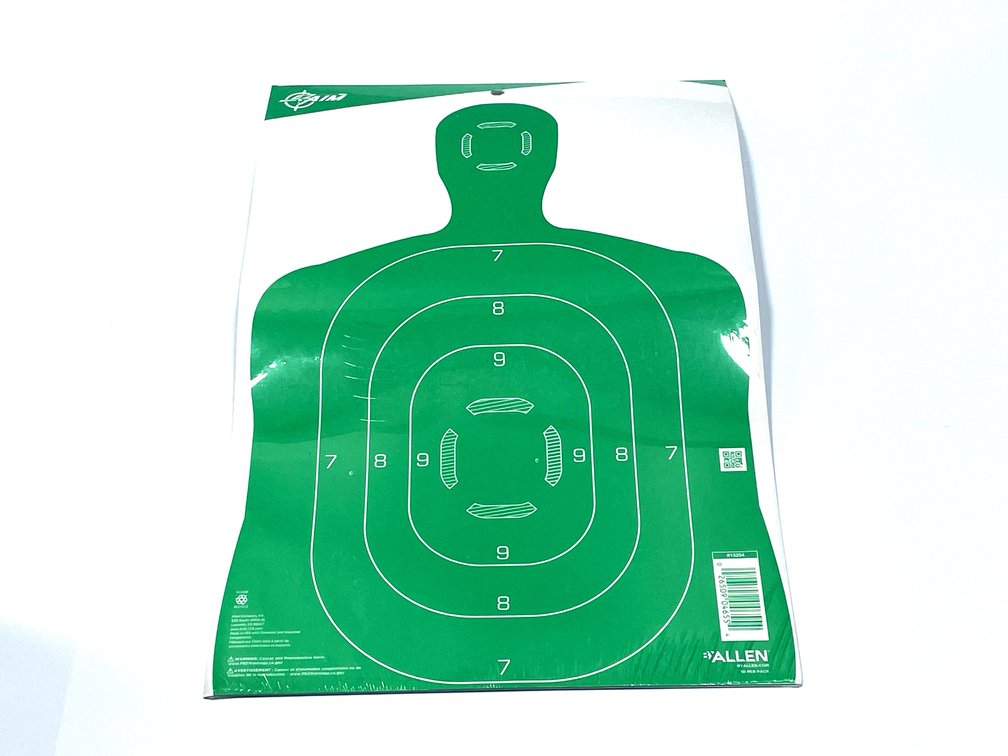 10 Count Allen Silhouette Targets Green in Color.