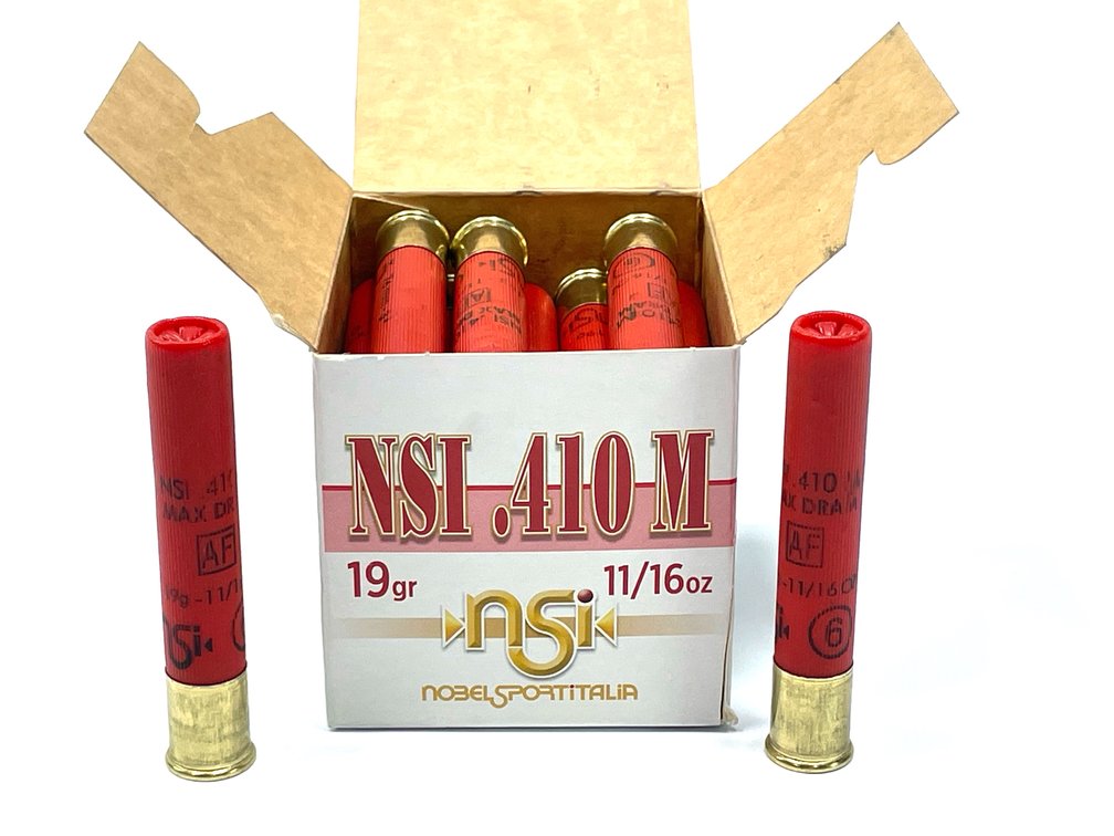 25 Rounds Nobel Sport .410 Gauge Shotgun Shells. 3” #6.