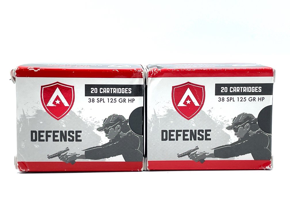 40 Rounds Atlanta Arms Elite Defense .38 Special Ammo. 125 Grain Hollow Point.