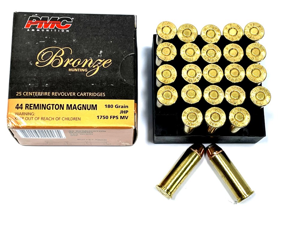25 Rounds PMC .44 Magnum Ammo. 180 Grain Hollow Point 1750FPS.