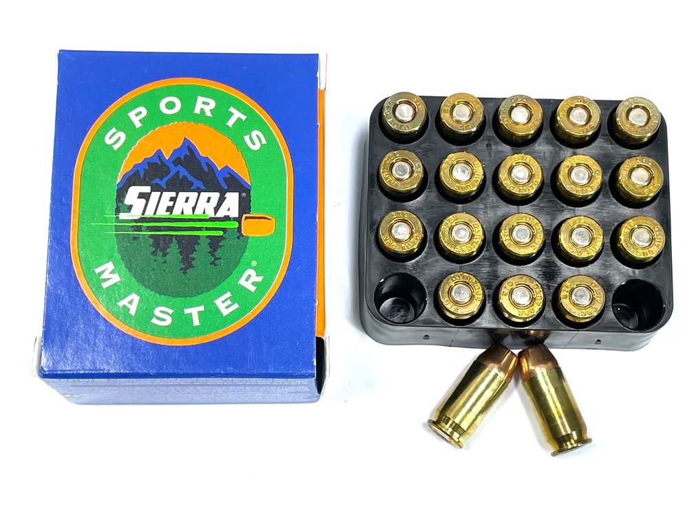 20 Rounds Sierra .380 ACP Ammo. 90 Grain Hollow Point.