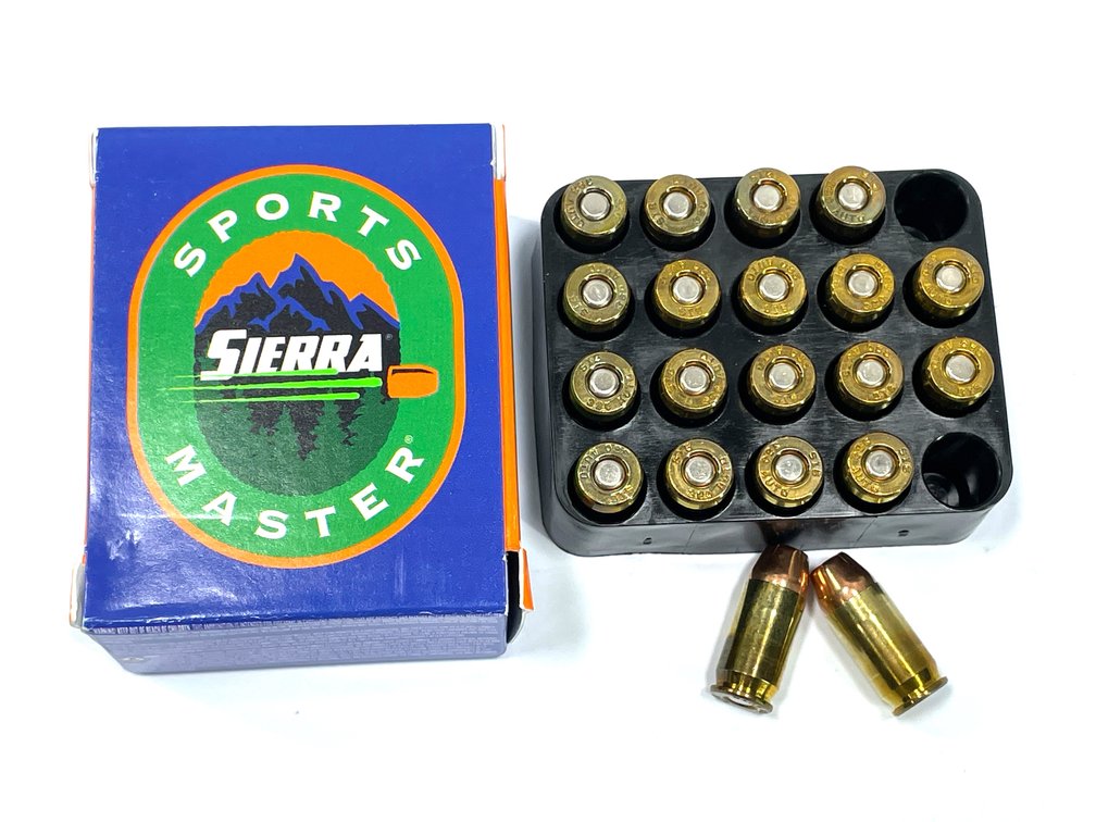 20 Rounds Sierra .380 ACP Ammo. 90 Grain Hollow Point.