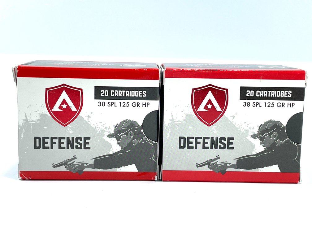 40 Rounds Atlanta Arms Elite Defense .38 Special Ammo. 125 Grain Hollow Point.