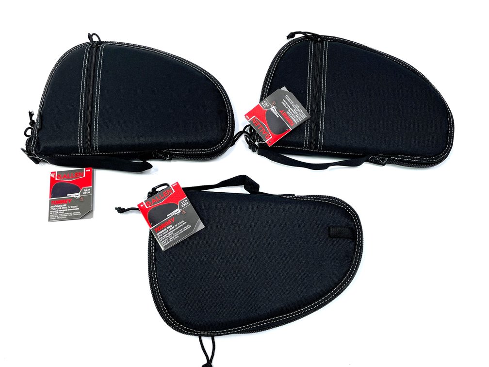 Three New Allen Torrey 11.5” Padded Pistol Carry Cases.