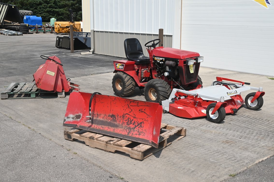 1986 Steiner S20 4 Wheel Drive Tractor and attachments