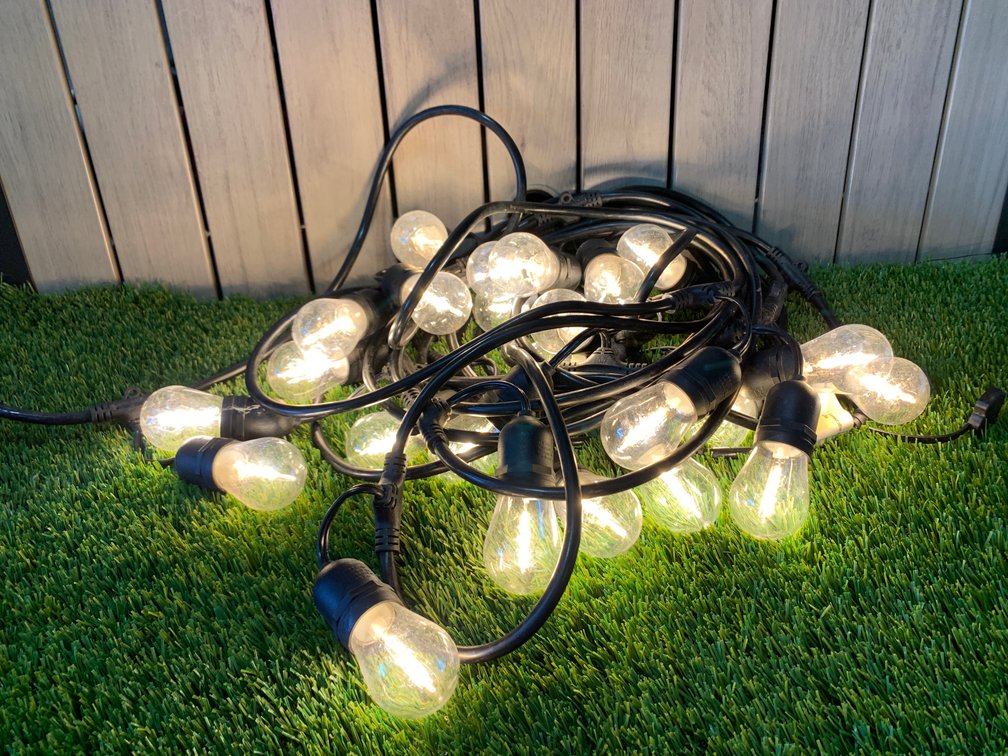 48 FEET - LED String Lights for outdoor patio/parties/pool area  