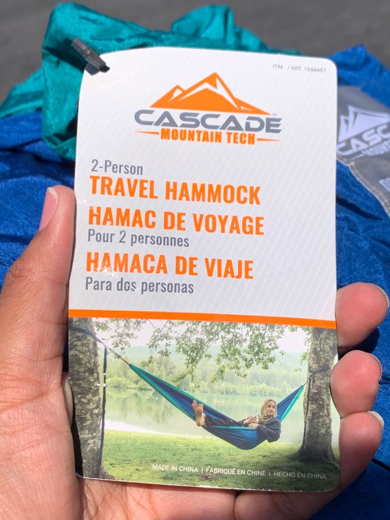 Cascade Mountain Tech - 2 Person Travel Hammock  NEW