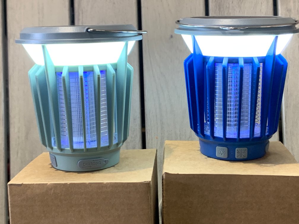 Solar and Rechargable Mosquito Zappers/ Flashlight includes ground stakes  NEW