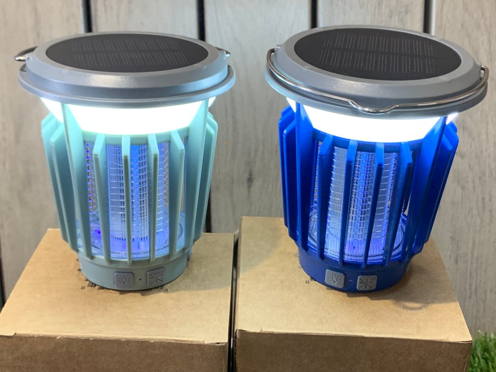 Solar and Rechargable Mosquito Zappers/ Flashlight includes ground stakes  NEW 