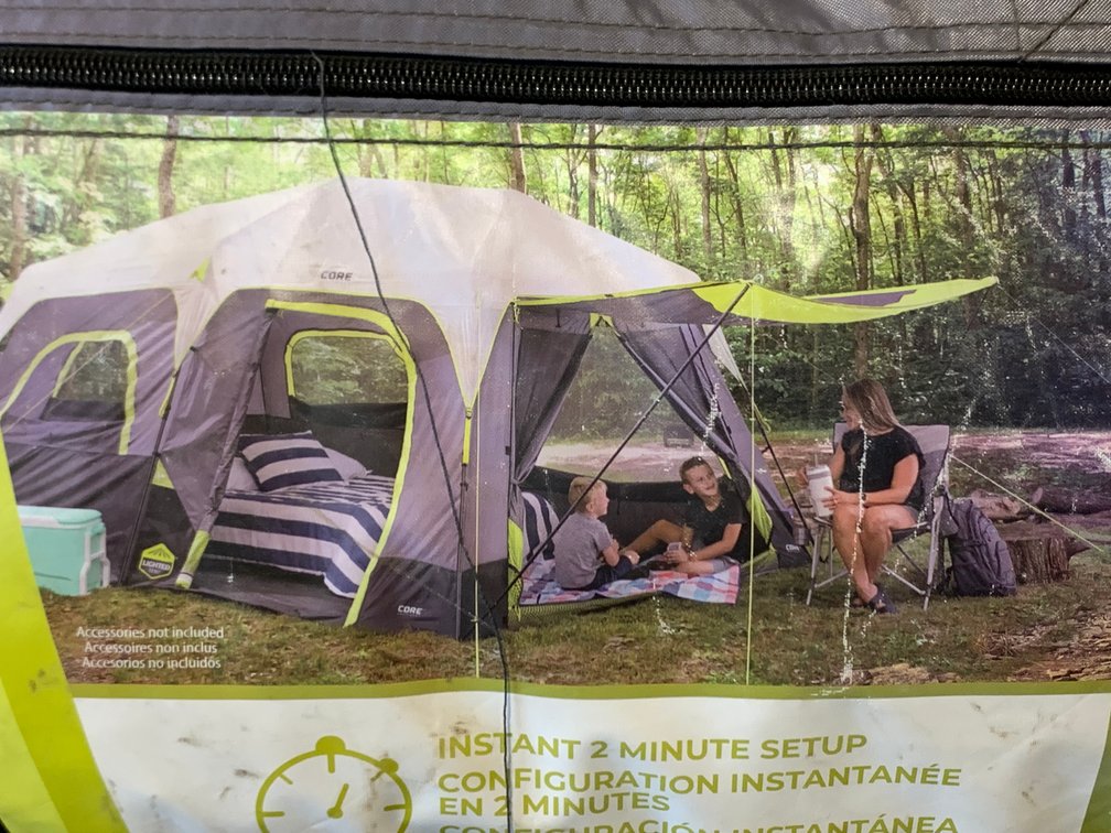 10 Person Instant Set up Camping Tent - used/complete 