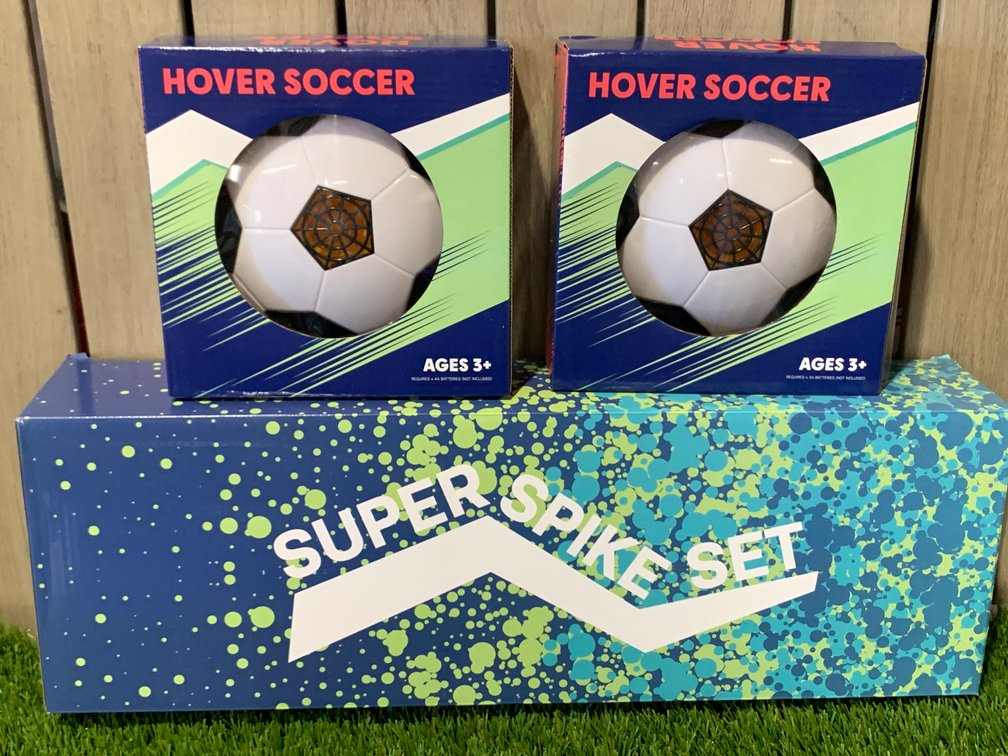 Super Spike Set - Spikeball Game & Hover Battery operated Soccer Balls -  NEW