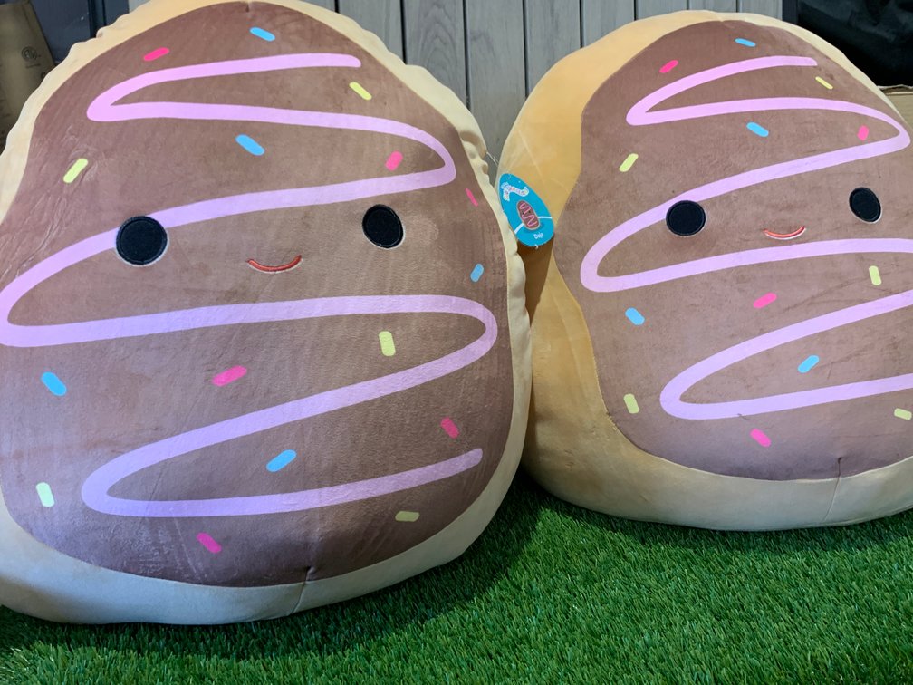 Lot of 2 - Squishmallows Jumbo Chocolate Sprinkle Frosted Deja Donut 24" Plush 