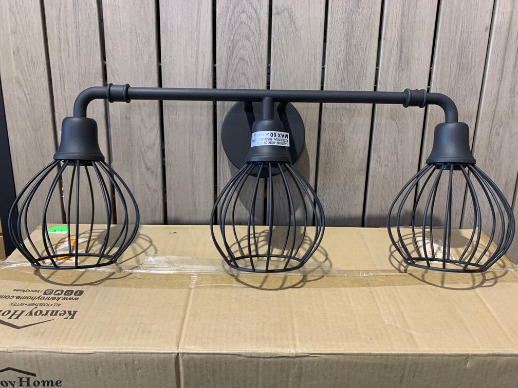 Kenroy Home Cagney 3 Light Vanity Caged design NEW 
