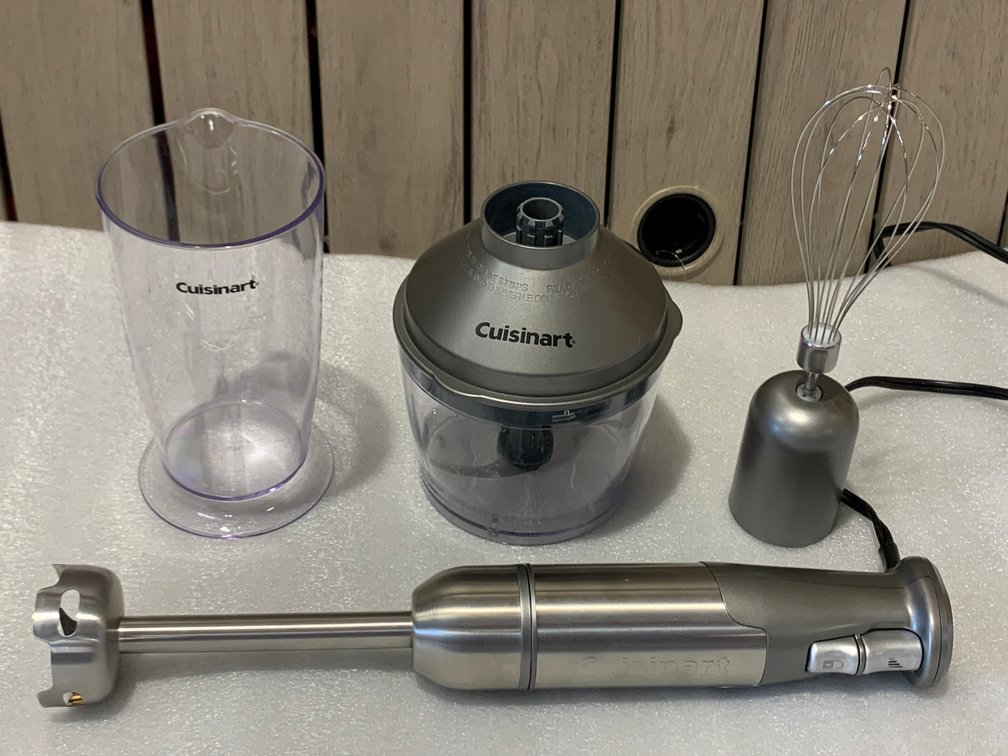 Cuisinart Smart Stick Variable Speed Hand Blender 400W 4 Cup Chopper W Bowl - Tested/working 