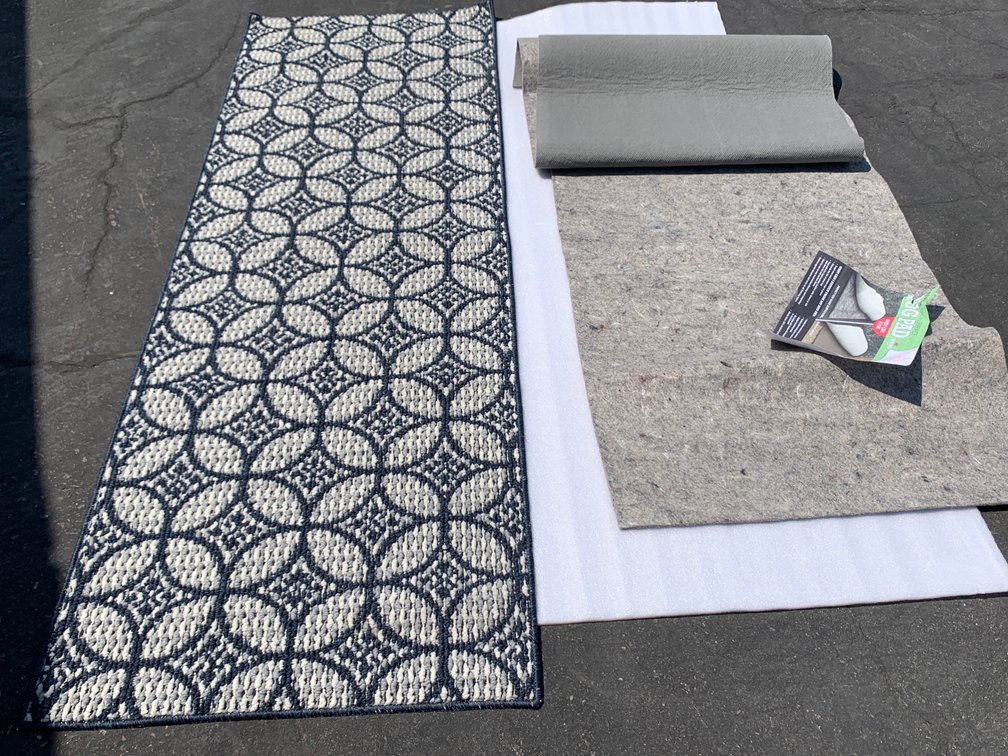 96in L Runner Rug & Premium Dual Surface Rug Pad 