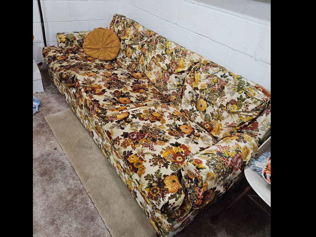 Floral sofa