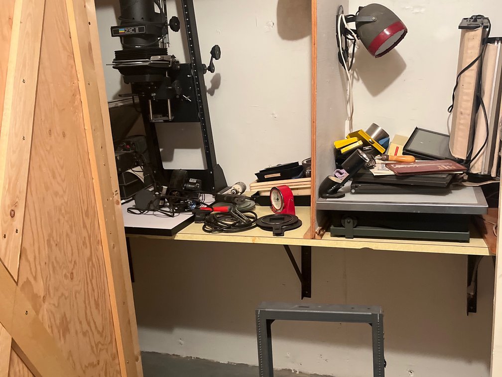 Dark Room Film Developing Setup