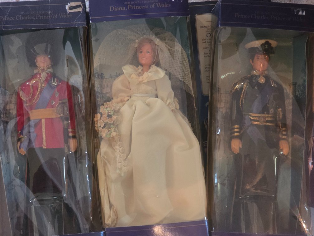 Princess Diana, Prince Charles,  Prince Charles in Service Uniform Dolls