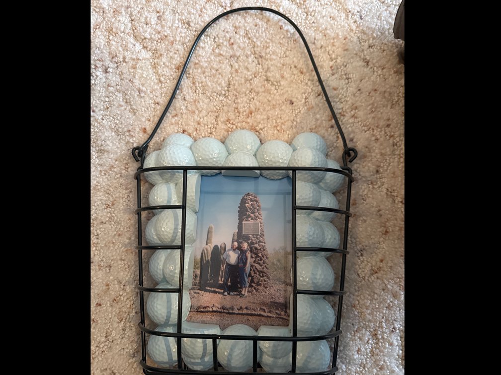 Golf Ball Picture Frame