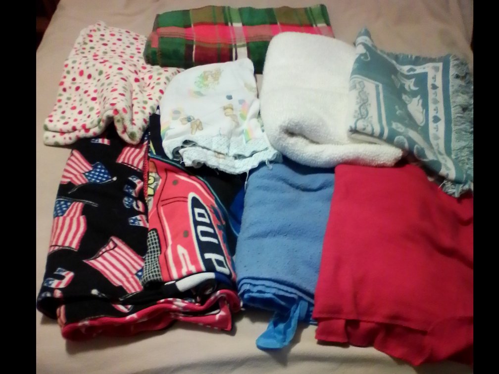 Assorted blankets