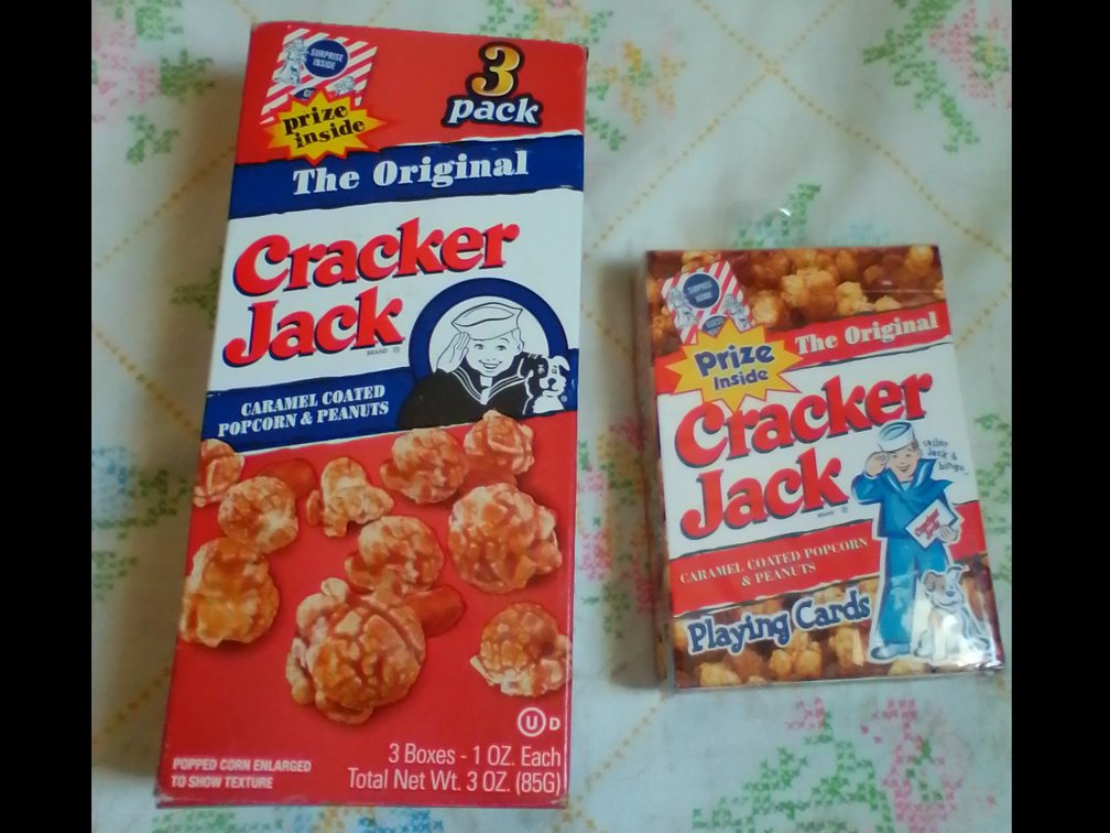 New crackerjacks and playing cards