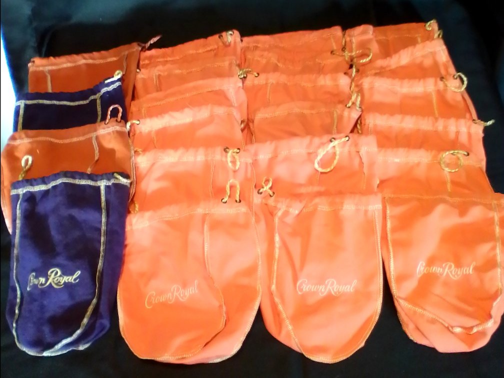 24 crown Royal bags