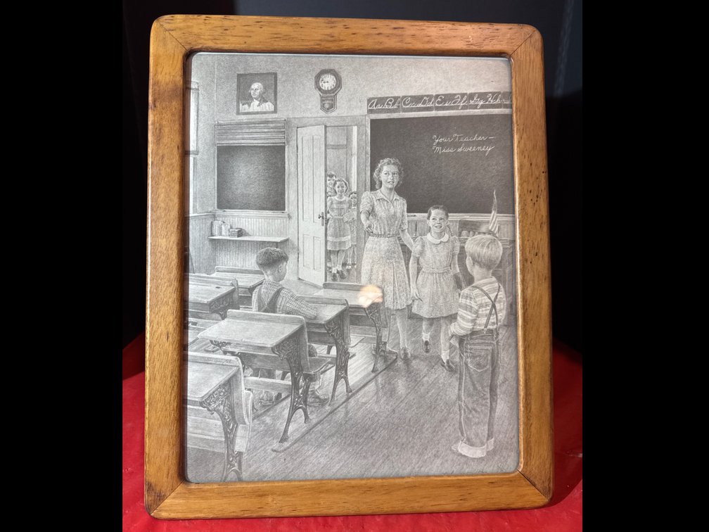 Pencil Sketch Drawing “The School Teacher”