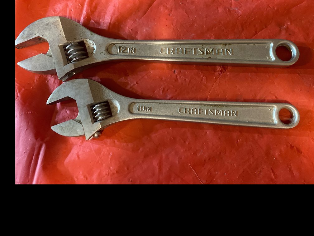 Craftsman Adjustable Wrench 10”&12”