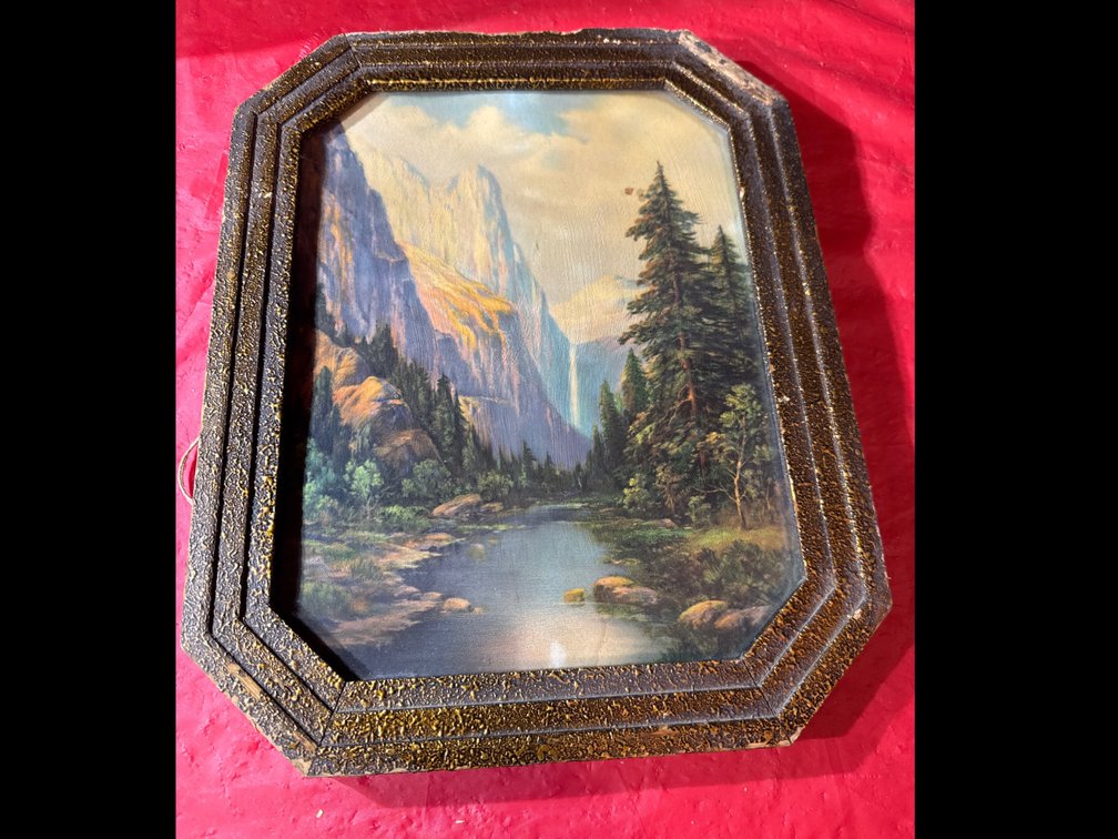 Landscape Print. Yosemite Village