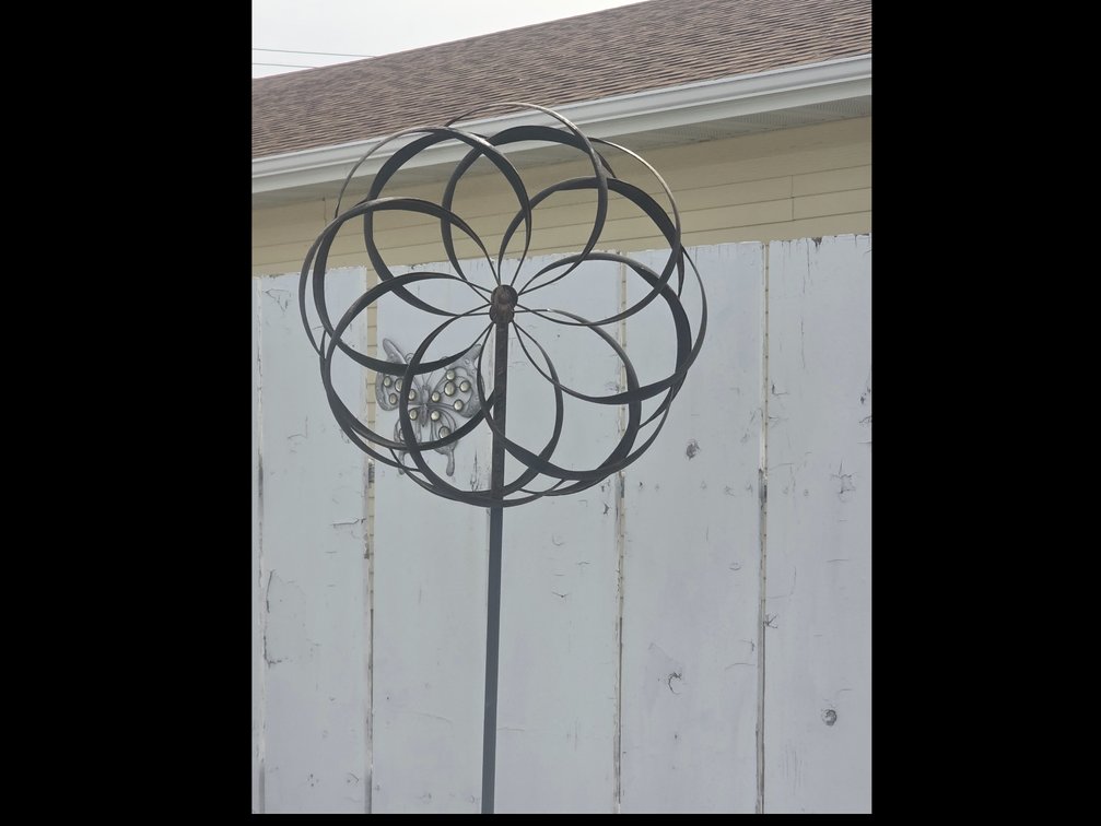 Wind Spinner and Butterfly