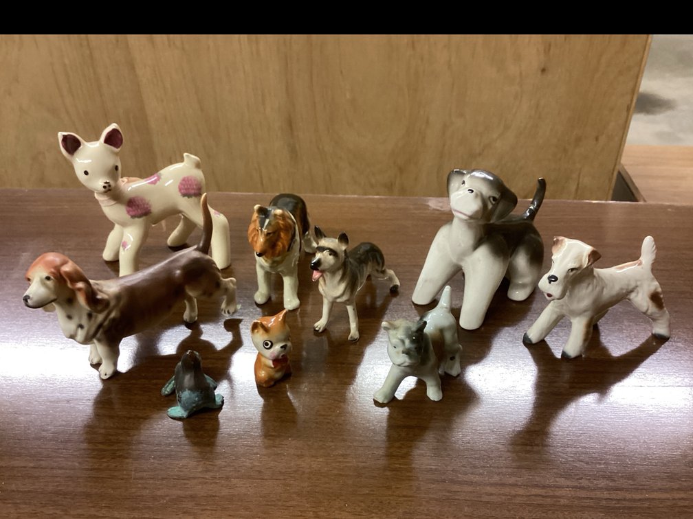 Ceramic Dogs & Deer