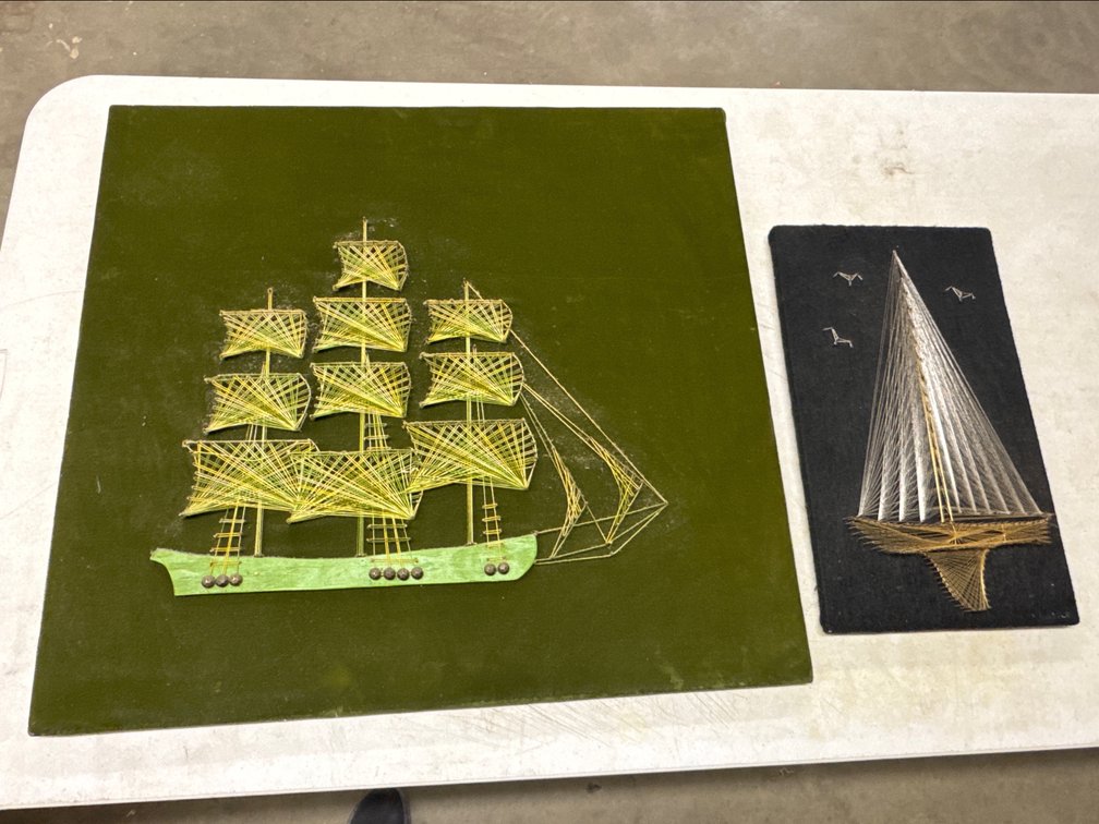 String Art “Ships” Pictures